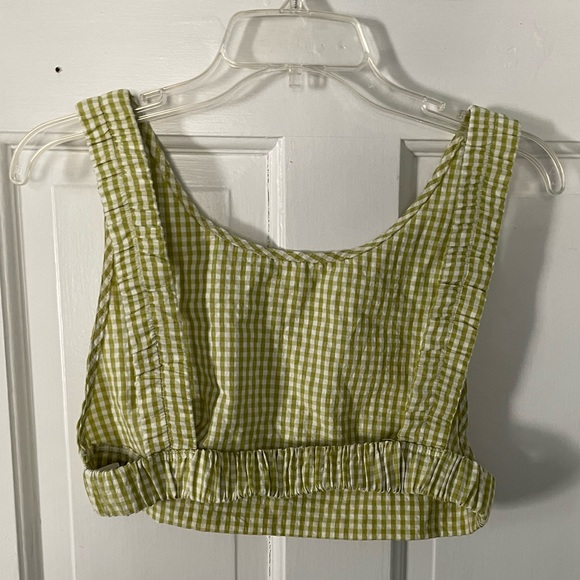 Green Gingham Two Piece Set - Picture 3 of 8